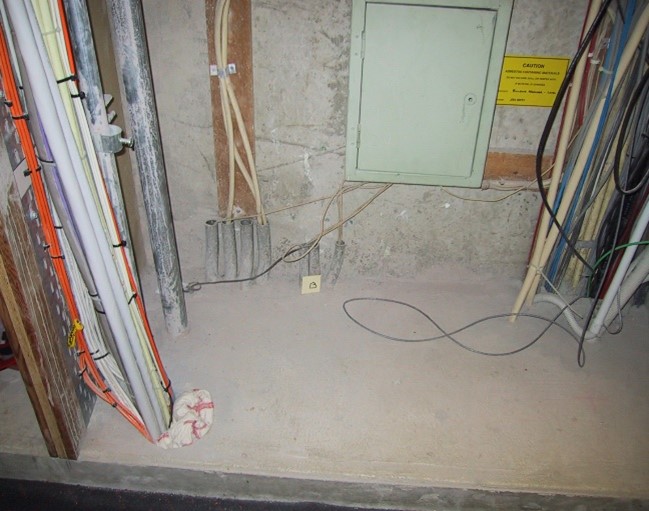 Installation of PROMAseal Mortar to floor penetrations